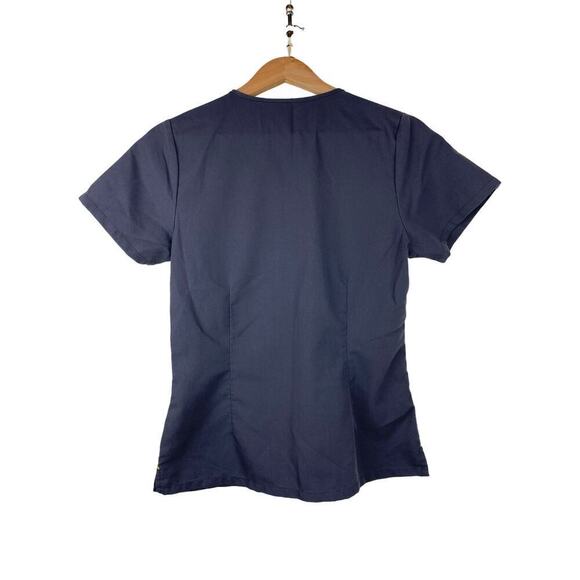 Figs Women's Size XS Gray Short Sleeve V-Neck Super Soft Uniform Scrub Top - Picture 4 of 7